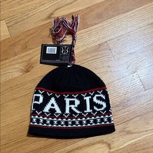 Robin Ruth Paris Kids Winter Hat - Black and Red